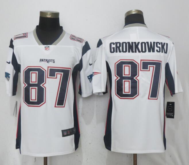 Men New England Patriots #87 Gronkowski White Vapor Untouchable Limited Playe NFL Jerseys->buffalo bills->NFL Jersey